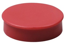 Nobo magneten diameter van 20 mm, rood, blister van 8 stuks